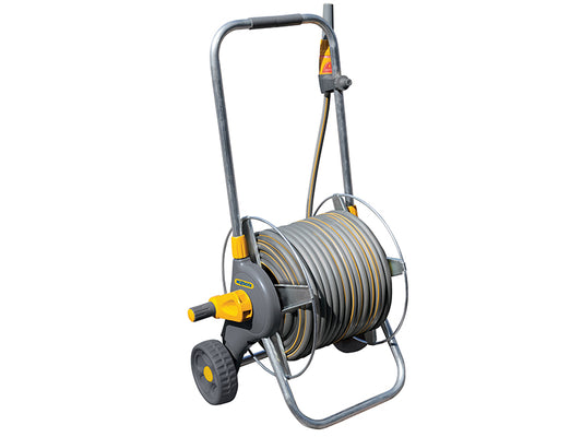 Hozelock 2436 60m Metal Pro Hose Cart & 30m of 12.5mm Hose HOZ2436