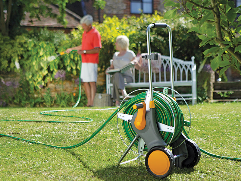 Hozelock 2460 90m Assembled Metal Hose Cart ONLY HOZ2460