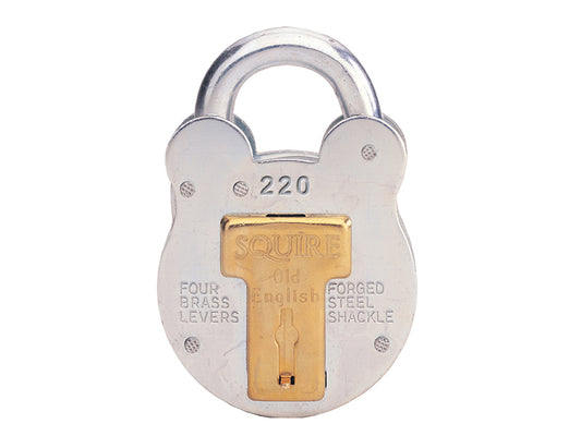 Squire 220 Old English Padlock with Steel Case 38mm HSQ220