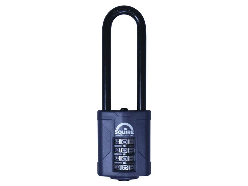 Squire CP40/2.5 Combination Padlock 4-Wheel 40mm Extra Long Shackle 63mm HSQCP4025