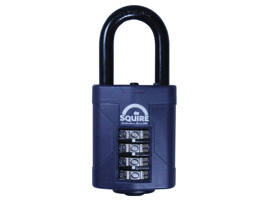 Squire Combination Padlock 4-Wheel 50mm Long Shackle 38mm Boxed CP50/1.5