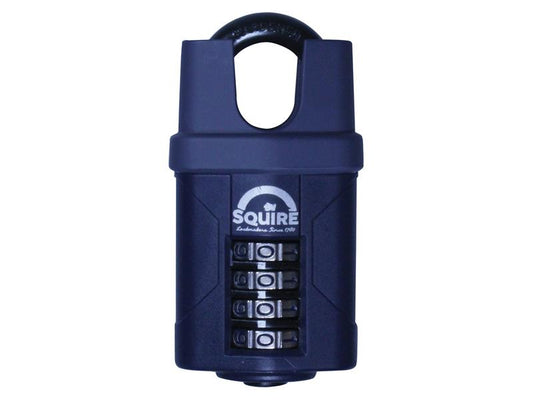 Squire CP50CS Combination Padlock 4-Wheel Closed Shackle 50mm HSQCP50CS