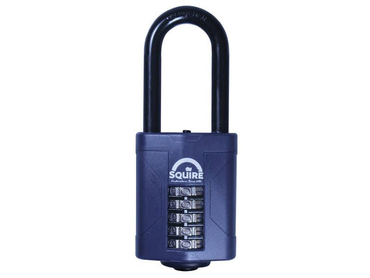 Squire CP60/2.5 Combination Padlock 5-Wheel 60mm Extra Long Shackle 63mm HSQCP6025