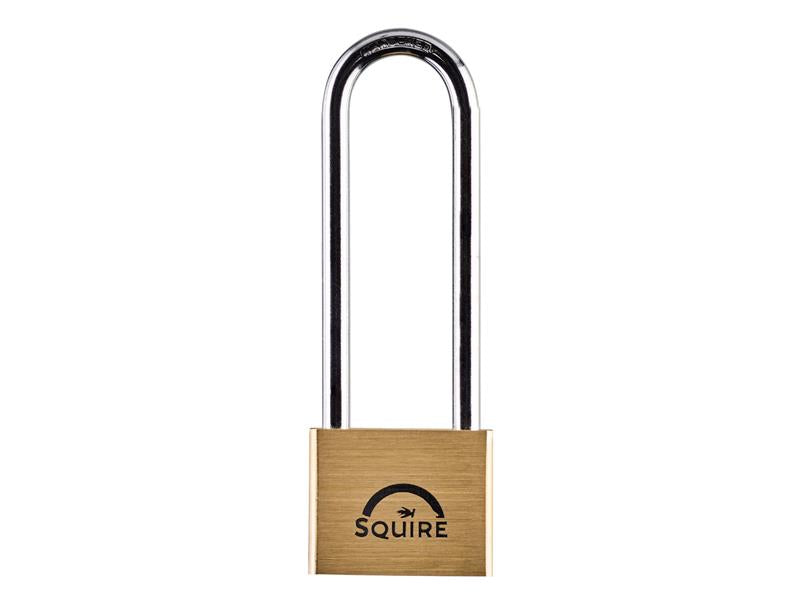 Squire LN44 Lion Brass Padlock 4-Pin 40mm - 100mm Long Shackle HSQLN44