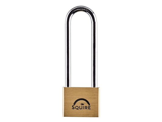 Squire LN44 Lion Brass Padlock 4-Pin 40mm - 100mm Long Shackle HSQLN44