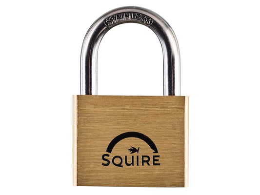 Squire Lion Marine Padlock 5-Pin 50mm Stainless Shackle Brass Body HSQLN5S