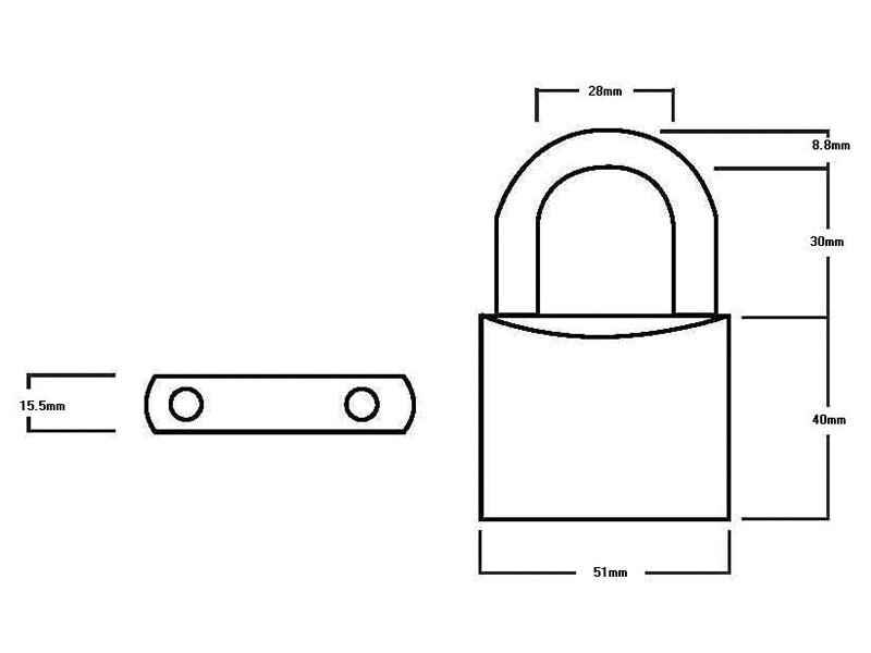 Squire LN5 Lion Brass Padlock 5-Pin 50mm HSQLN5