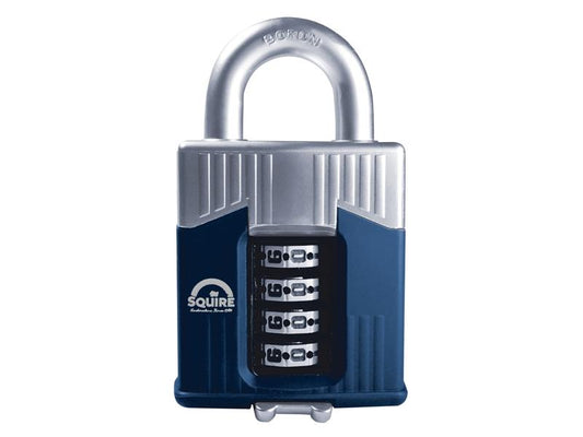 Squire Warrior High-Security Open Shackle Combination Padlock 55mm HSQWC55BX
