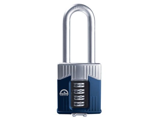 Squire Warrior High-Security Long Shackle Combination Padlock 55mm HSQWC55LS