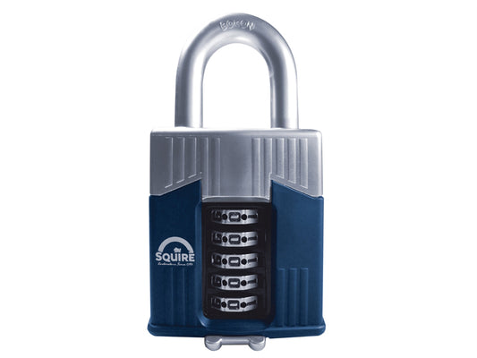 Squire Warrior High-Security Open Shackle Combination Padlock 65mm HSQWC65
