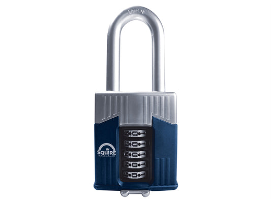 Squire Warrior High-Security Long Shackle Combination Padlock 65mm HSQWC65LS