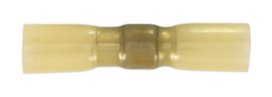 Sealey Heat Shrink Butt Connector with Crimp & Solder Yellow Pack of 25 HSSB25Y