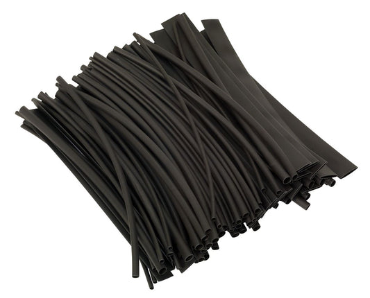 Sealey Heat Shrink Tubing Black 200mm 100pc HST200B