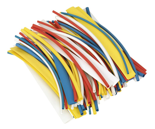 Sealey Heat Shrink Tubing Mixed Colours 200mm 100pc HST200MC
