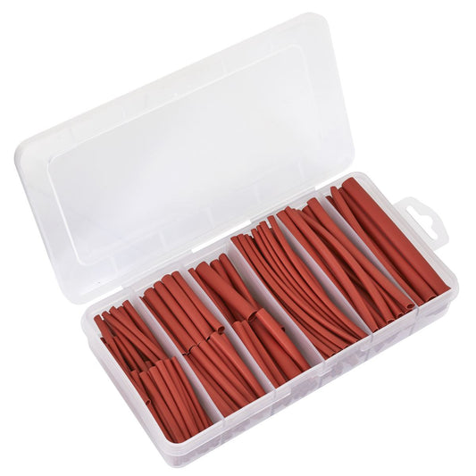 Sealey Heat Shrink Tubing Assortment 180pc 50mm & 100mm Red HST501R