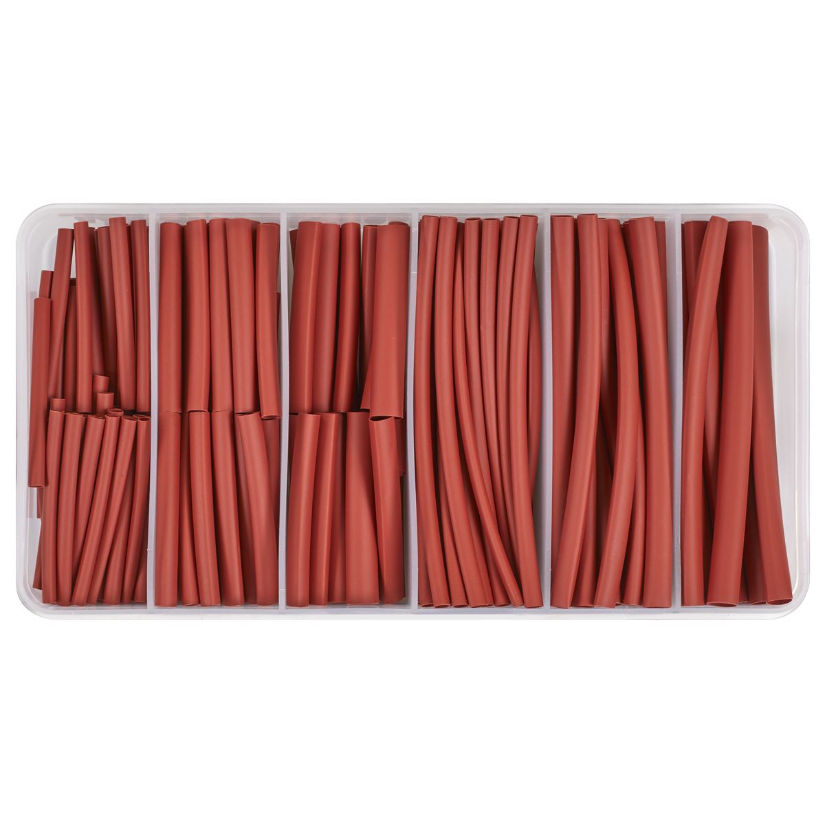 Sealey Heat Shrink Tubing Assortment 180pc 50mm & 100mm Red HST501R