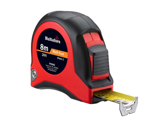 Hultafors Short Steel Tape 8m 26ft Width 25mm PR8ME HUL350323