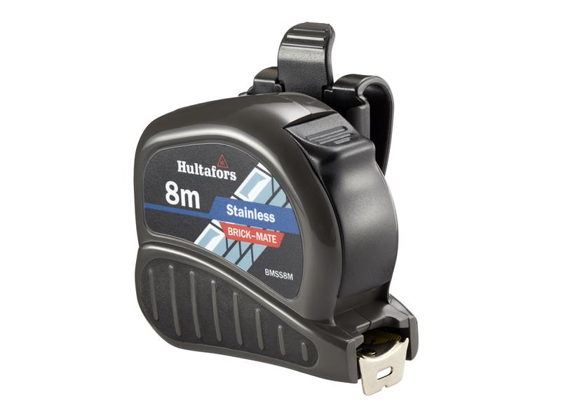 Hultafors Brick Mate Stainless Steel Pocket Tape 8m Metric only HUL352423