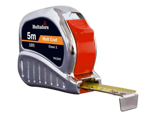 Hultafors Tri Matic Pocket Tape Chrome 5m 16ft Width 19mm TM5ME HUL368113