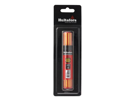 Hultafors Dry Marker Refill Yellow Blister Pack Of 10 HUL650260