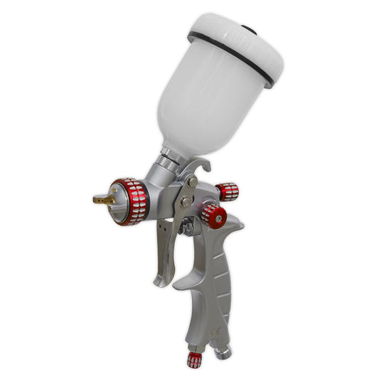 Sealey HVLP Gravity Feed Touch Up Spray Gun 1mm Set-Up For Fine Control HVLP04