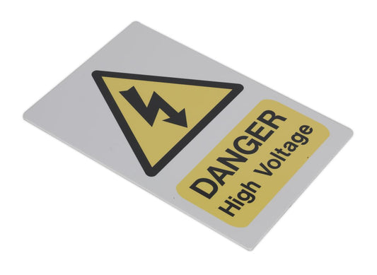 Sealey High Voltage Warning Sign 200 x 300mm HVSA4