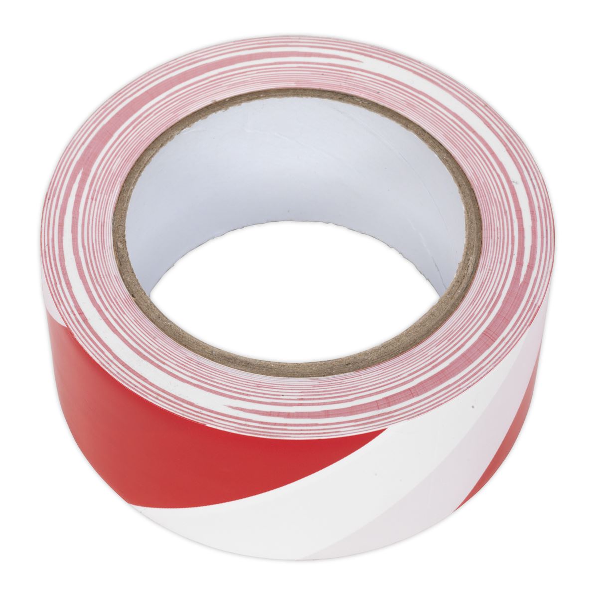 Sealey Hazard Warning Tape 50mm x 33m Red/White HWTRW