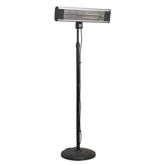 Sealey High Efficiency Carbon Fibre Infrared Patio Heater 1800W/230V with Telescopic Floor Stand IFSH1809R