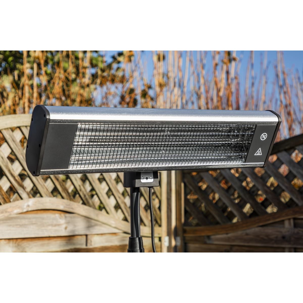Sealey High Efficiency Carbon Fibre Infrared Patio Heater 1800W/230V with Telescopic Floor Stand IFSH1809R
