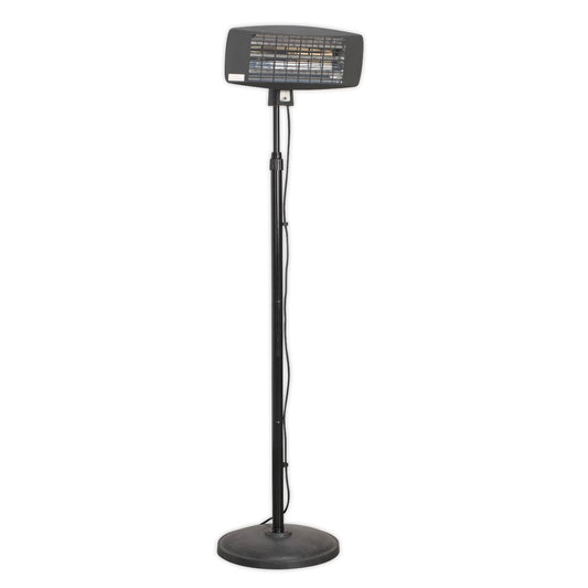 Sealey Infrared Quartz Patio Heater 2000W/230V with Telescopic Floor Stand IFSH2003