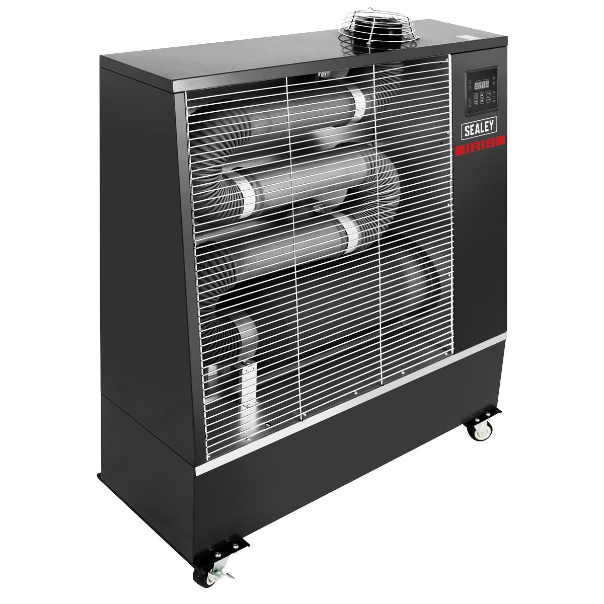 Sealey Industrial Infrared Diesel Heater Fuel Tank 70L Run Time 36hr 19kW IR19