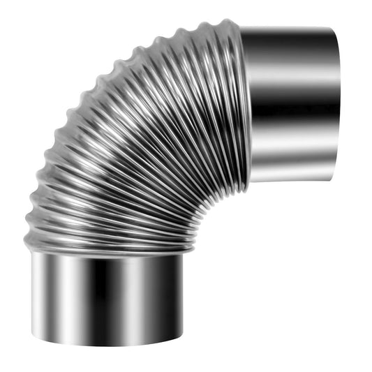 Sealey Stainless Steel Exhaust Flue 90 Bend for IR13/IR16 100mm IREX3