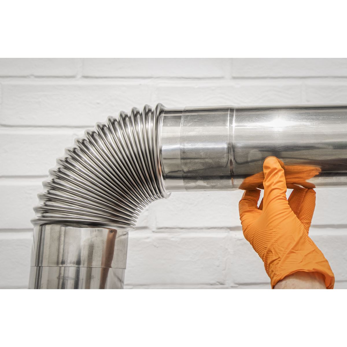 Sealey Stainless Steel Exhaust Flue 90 Bend for IR13/IR16 100mm IREX3