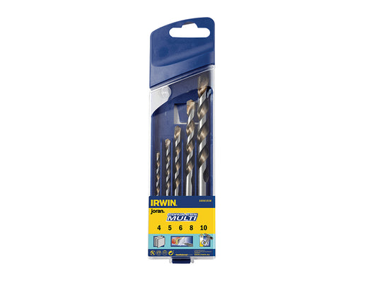 IRWIN Cordless Multi-Purpose Drill Bit Set 5 Piece 4-10mm IRW10501938