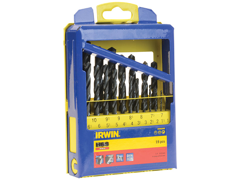 IRWIN® HSS Pro Drill Bit Set of 19 IRW10502500