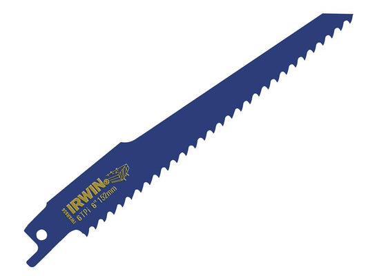 IRWIN 656R 150mm Sabre Saw Blade Nail Embedded Wood Cut Pack of 5 IRW10504155