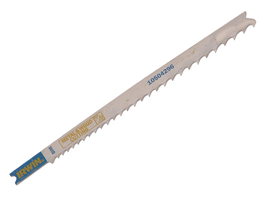 IRWIN® U345XF Jigsaw Blades Metal & Wood Cutting Pack of 5 IRW10504296