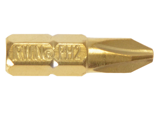 IRWIN® Screwdriver Bits Phillips PH2 25mm Titanium (Pack 2) IRW10504392