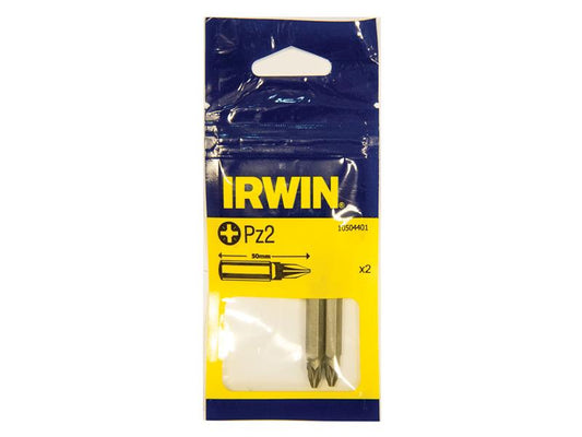 IRWIN® Screwdriver Bits Pozi PZ2 50mm (Pack 2) IRW10504401