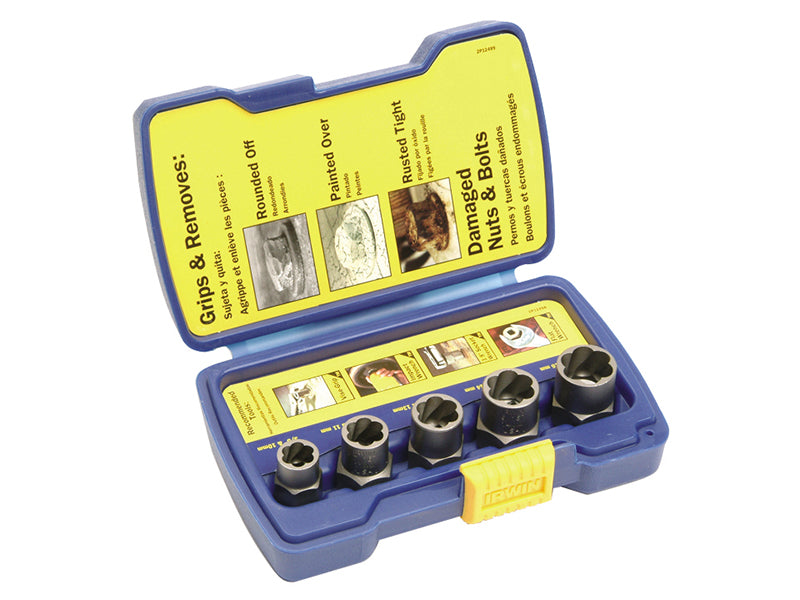 IRWIN® Bolt Grip Fastener Remover Base Set, 5 Piece IRW10504634