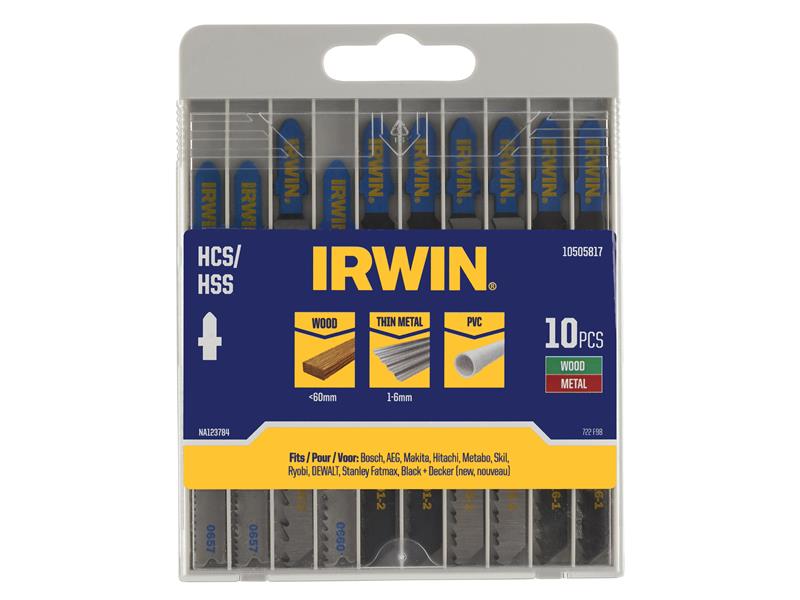 IRWIN® Jigsaw Blade Set Assorted 10 Piece Set IRW10505817