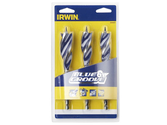 IRWIN® Blue Groove 6X Wood Drill Bit Set, 3 Piece 20-25mm IRW10506627