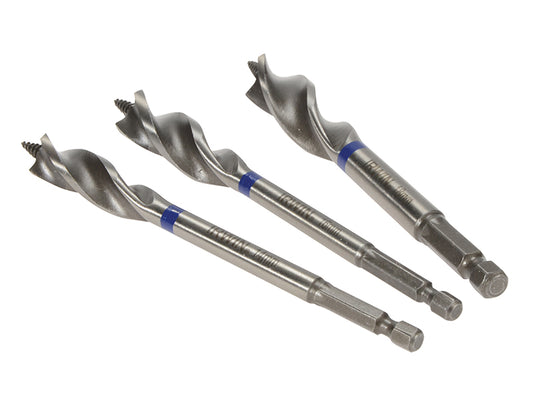 IRWIN® Blue Groove Wood Power Bit Set, 3 Piece 14 16 & 18mm IRW10507720