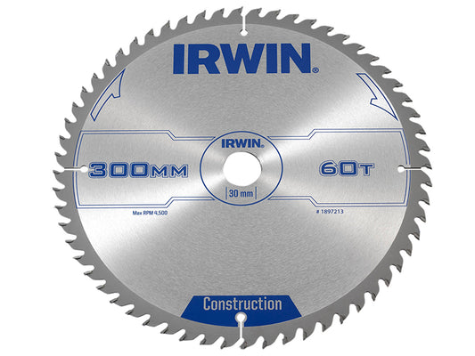 IRWIN General Purpose Table & Mitre Saw Blade 300 x 30mm x 60T ATB IRW1897213