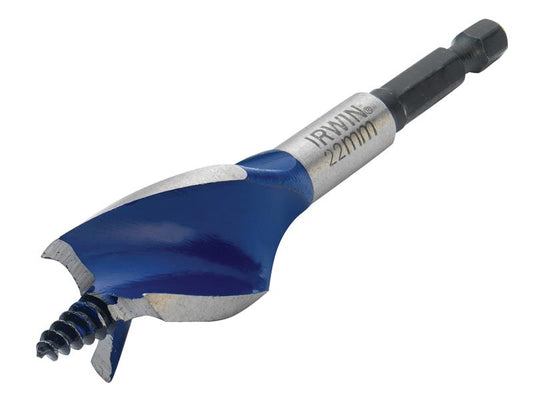 IRWIN® Blue Groove 6X Stubby Wood Bit 22 x 100mm IRW1921994