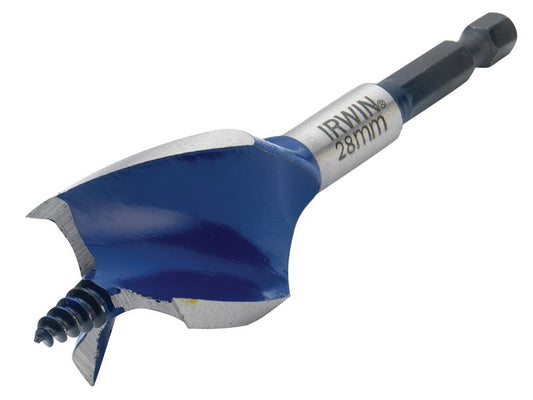 IRWIN® Blue Groove 6X Stubby Wood Bit 28 x 100mm IRW1921996
