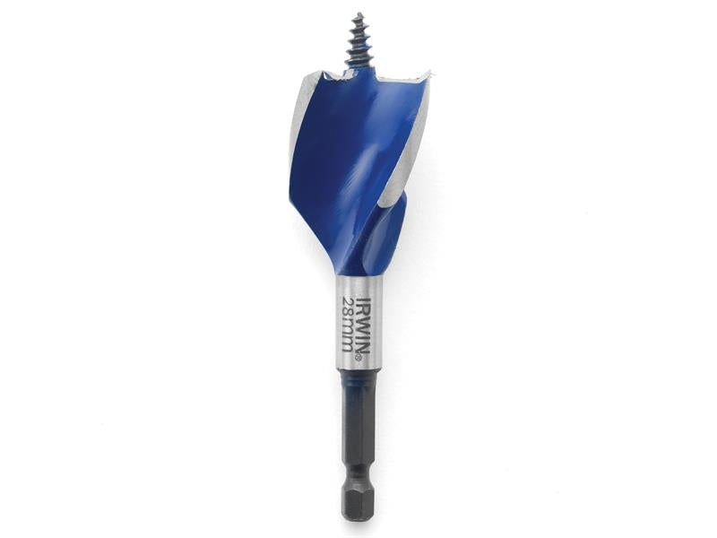 IRWIN® Blue Groove 6X Stubby Wood Bit 28 x 100mm IRW1921996