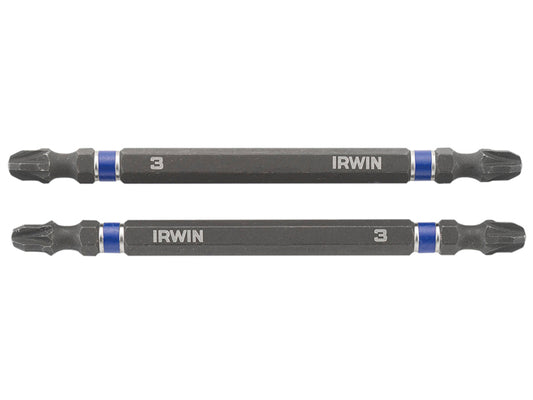 IRWIN® Impact Double-Ended Screwdriver Bits Pozi PZ3 100mm (Pack 2) IRW1923227