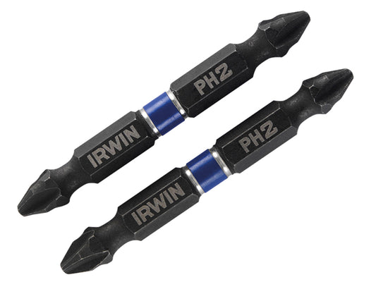 IRWIN® Impact Double-Ended Screwdriver Bits Phillips PH2 60mm (Pack 2) IRW1923375