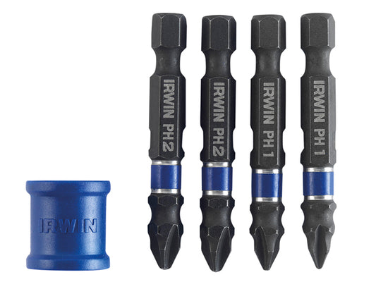 IRWIN® Phillips/Pozidriv Impact Magnetic Screwdriver Bit Set, 5 Piece IRW1923416